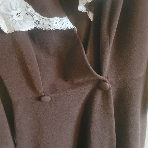 Vanity Fair vintage brown house coat size 14 - Picture 5 of 8